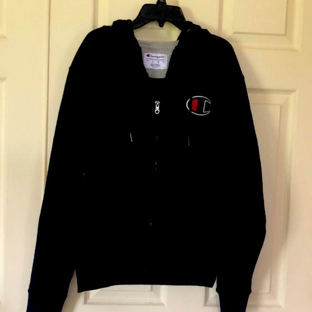 Full zip, front pockets, Champion hoodie